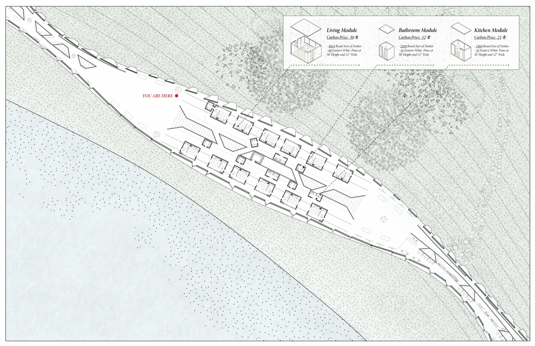 The Carbon Island - Living Quarter Plan